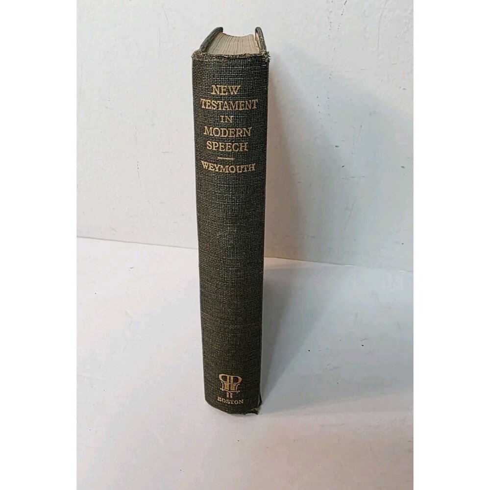 Vtg 1932 The new testament in modern speech Richard Francis Weymouth Pocket Ed